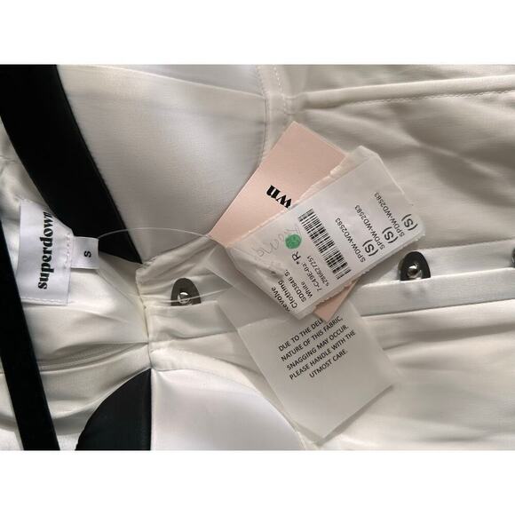 Superdown Livia Mini Dress White Corset Style size Small - Picture 6 of 7